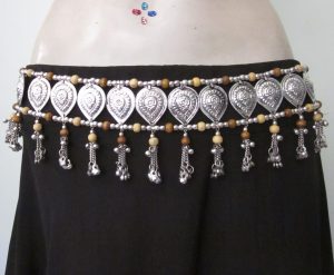 Girl's Oxidized Silver Waist belt