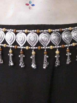 Girl's Oxidized Silver Waist belt