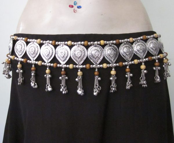 Girl's Oxidized Silver Waist belt