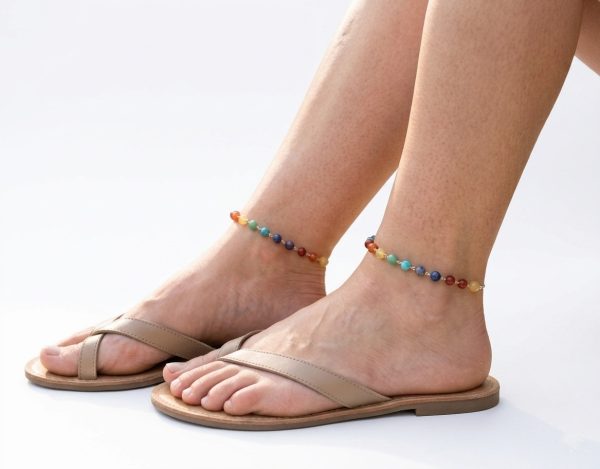 Handmade Pair for Women 7 Colors Anklet Payal w557