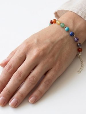 Artisan Handmade Unique 7 Chakra Bracelet w558