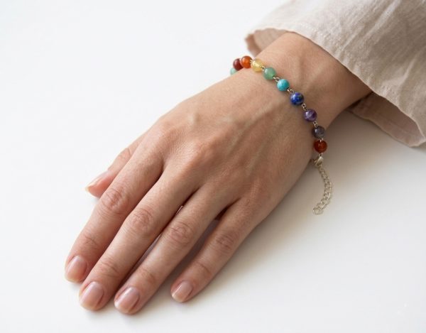 Artisan Handmade Unique 7 Chakra Bracelet w558