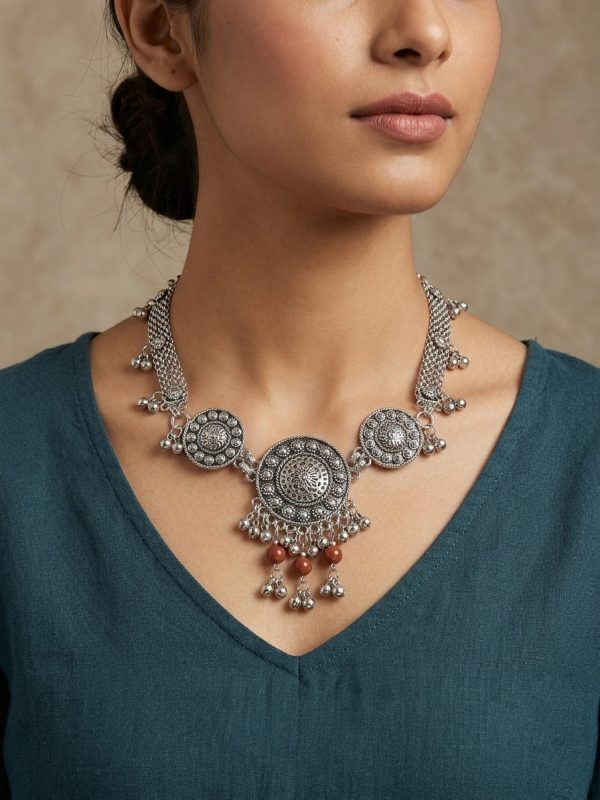 The Sun Sitara Emblem Choker Set