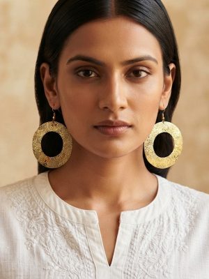 Girls Garba Gujarat Gold Earrings