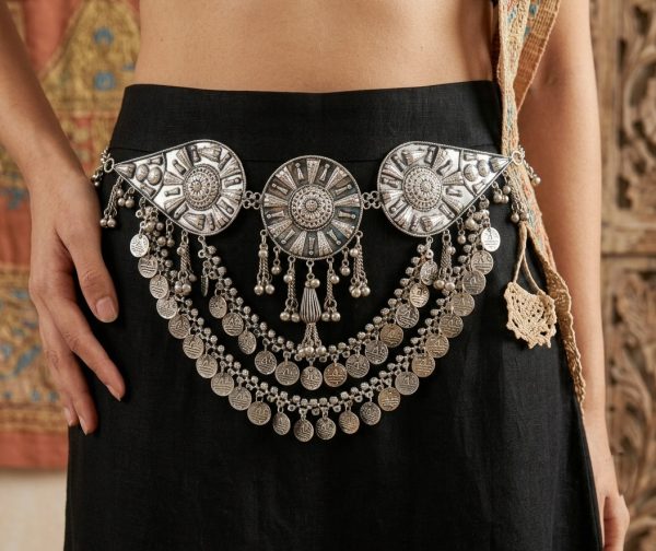 Navratri Special Oxidized Chain Kandora Belt