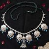 Women Girls Oxidized Silver Plated Navratri Kandora