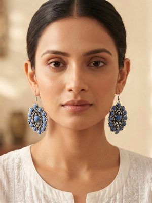 Unique Handmade Stone Artisan Made Earrings