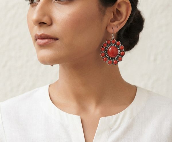 Statement light-weighted Stone Earrings