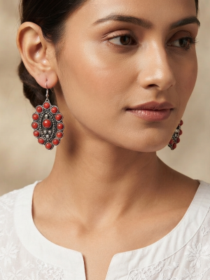 Hippie Oxidized Silver EARRING | Made In India