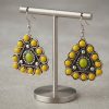 Fashion light-weighted Yellow Stone Earrings