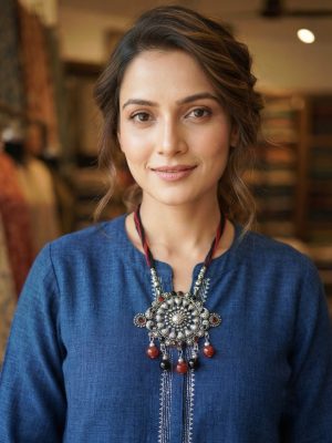 nk608 Festival Navratri Necklace Boho Pretty