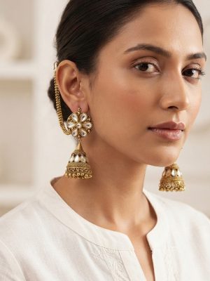 Antique Gold Plated Earrings For Women