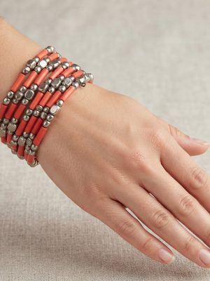 Boho Garba Silver Plated Jewelry Fancy Navratri Dandia Bracelets