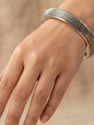 65 Bracelet Bangles Silver Plated Oxidized Indian Sari Kada